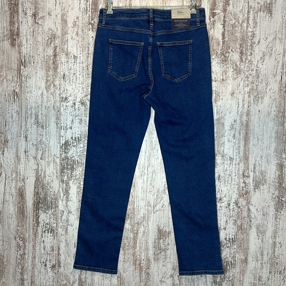 Boden Jean TO367 MDN Slim Straight Mid Rise medium vintage wash size US 10R NWT - Picture 6 of 11